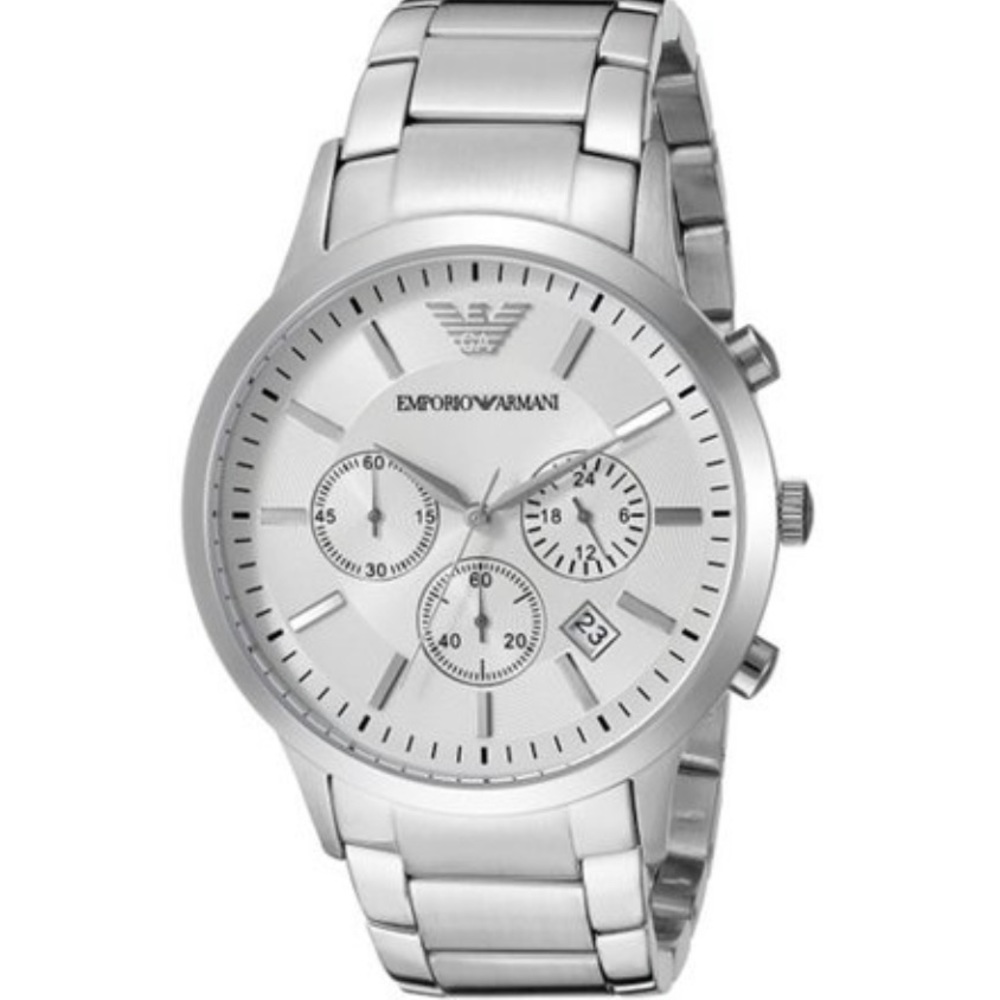 Emporio Armani Men’s Silver Stainless Steel Watch